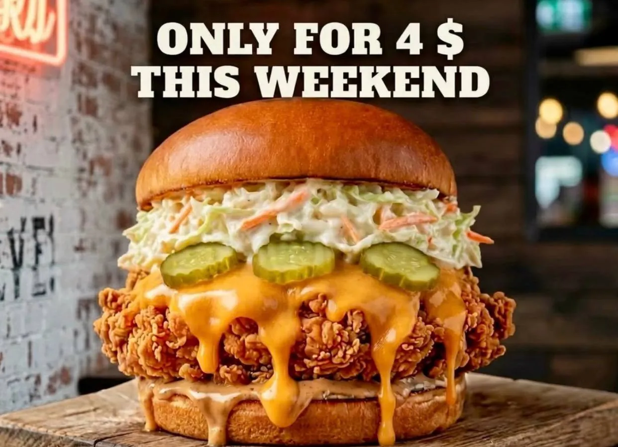 Zinger Burger Weekend Special - Only $4